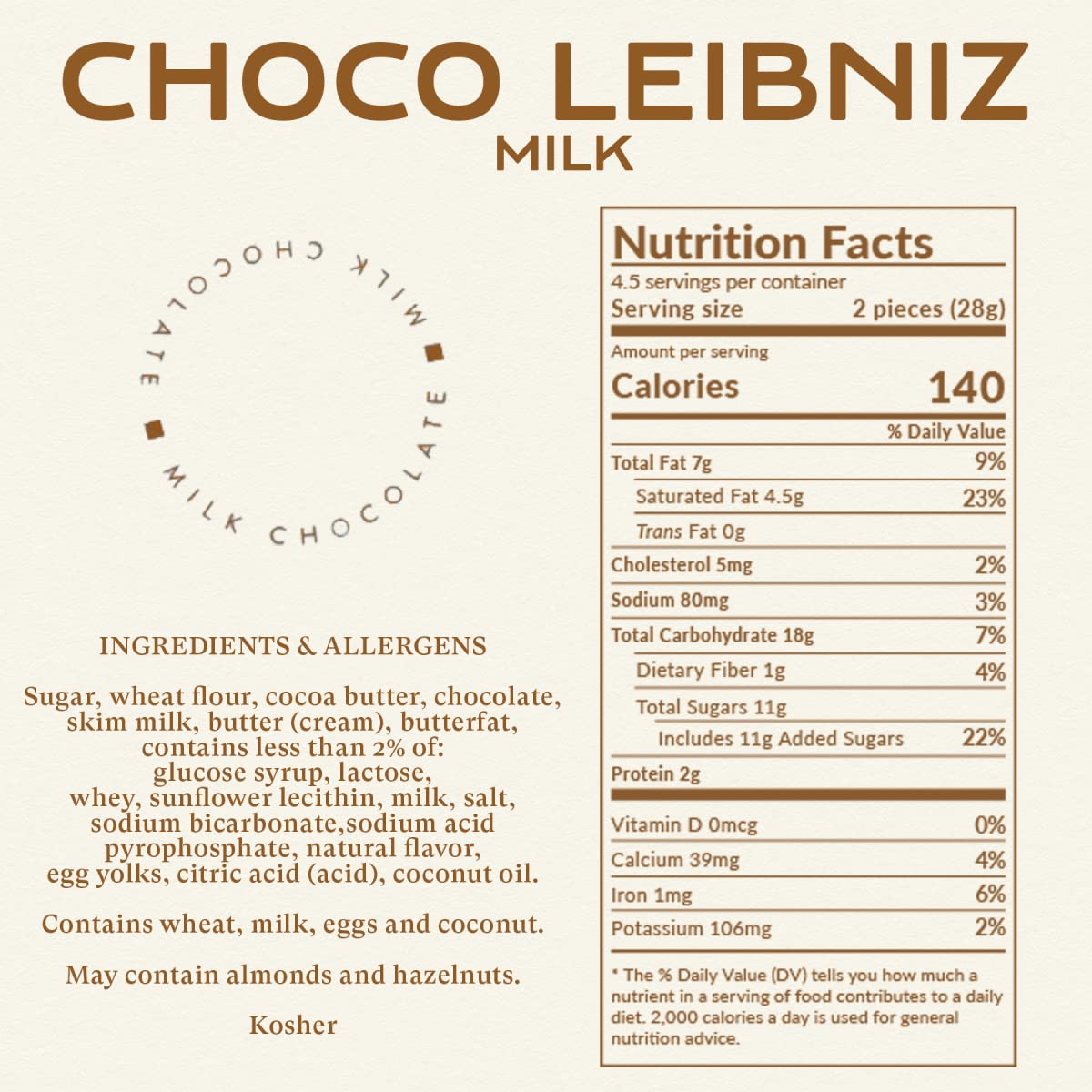 Bahlsen Choco Leibniz Milk Cookies (12 Boxes) – Leibniz Butter Biscuits with European Milk Chocolate