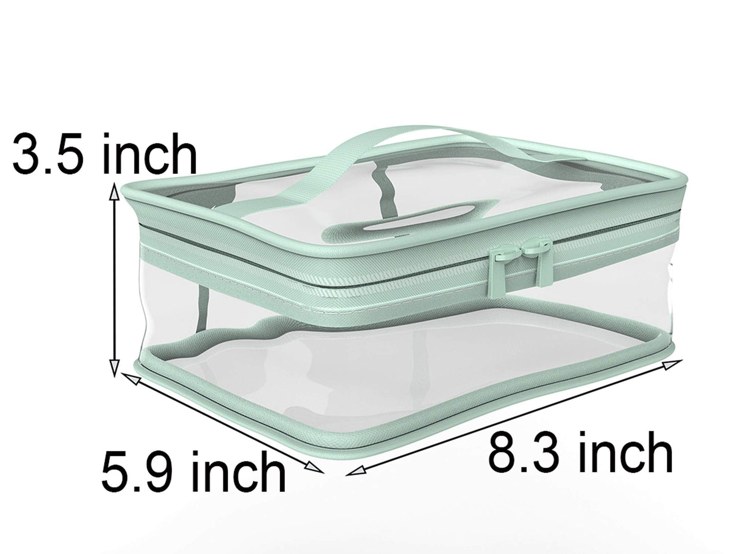 BallHull Makeup Bag Zipper Waterproof Portable Travel Storage Pouch 2 Pcs