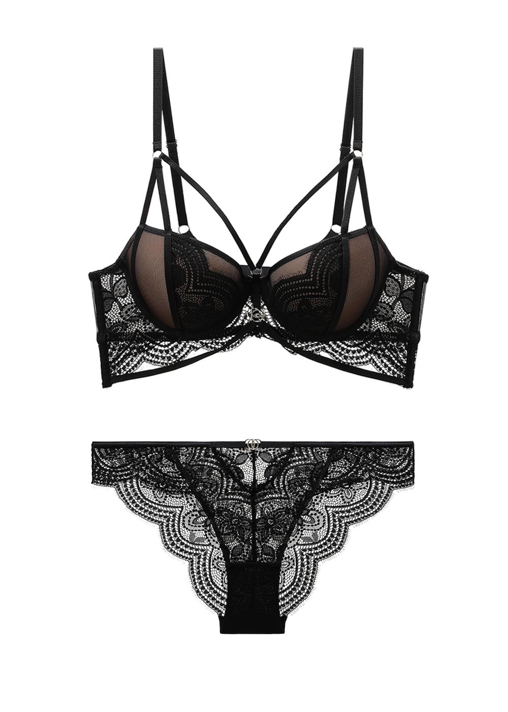 BELLA Black Lace Lingerie Set