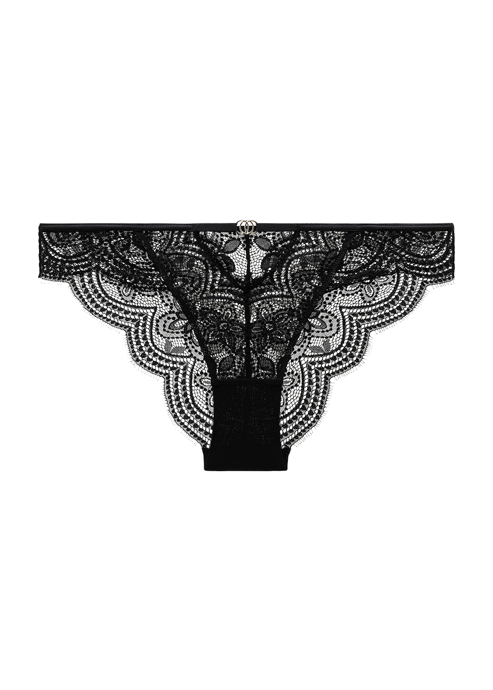 BELLA Plus Sexy Black Lace Briefs Panties