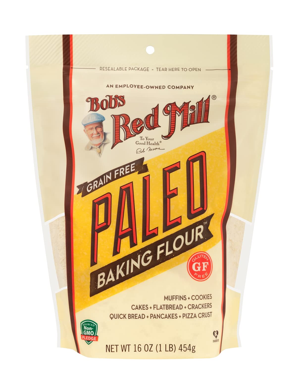 Bob's Red Mill Paleo Baking Flour | 16oz (Pack of 4) – Gluten Free, Vegan, Paleo, Kosher