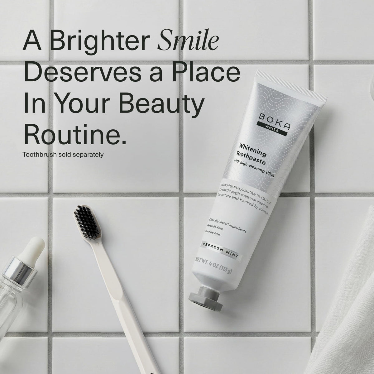 Boka Toothpaste - Fluoride Free Toothpaste, Nano Hydroxyapatite Toothpaste