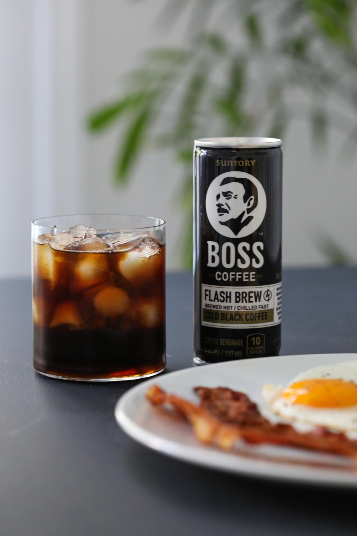BOSS Coffee by Suntory Flash Brew Original Black Coffee – 8oz Can, 12 Pack, Ready to Drink