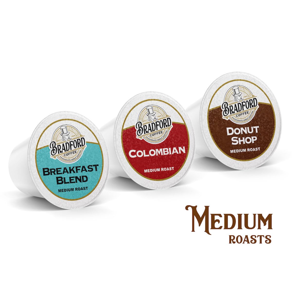 Bradford Coffee Roasters Keurig K-Cups Variety Pack – 100 Count, 8 Assorted Samplers
