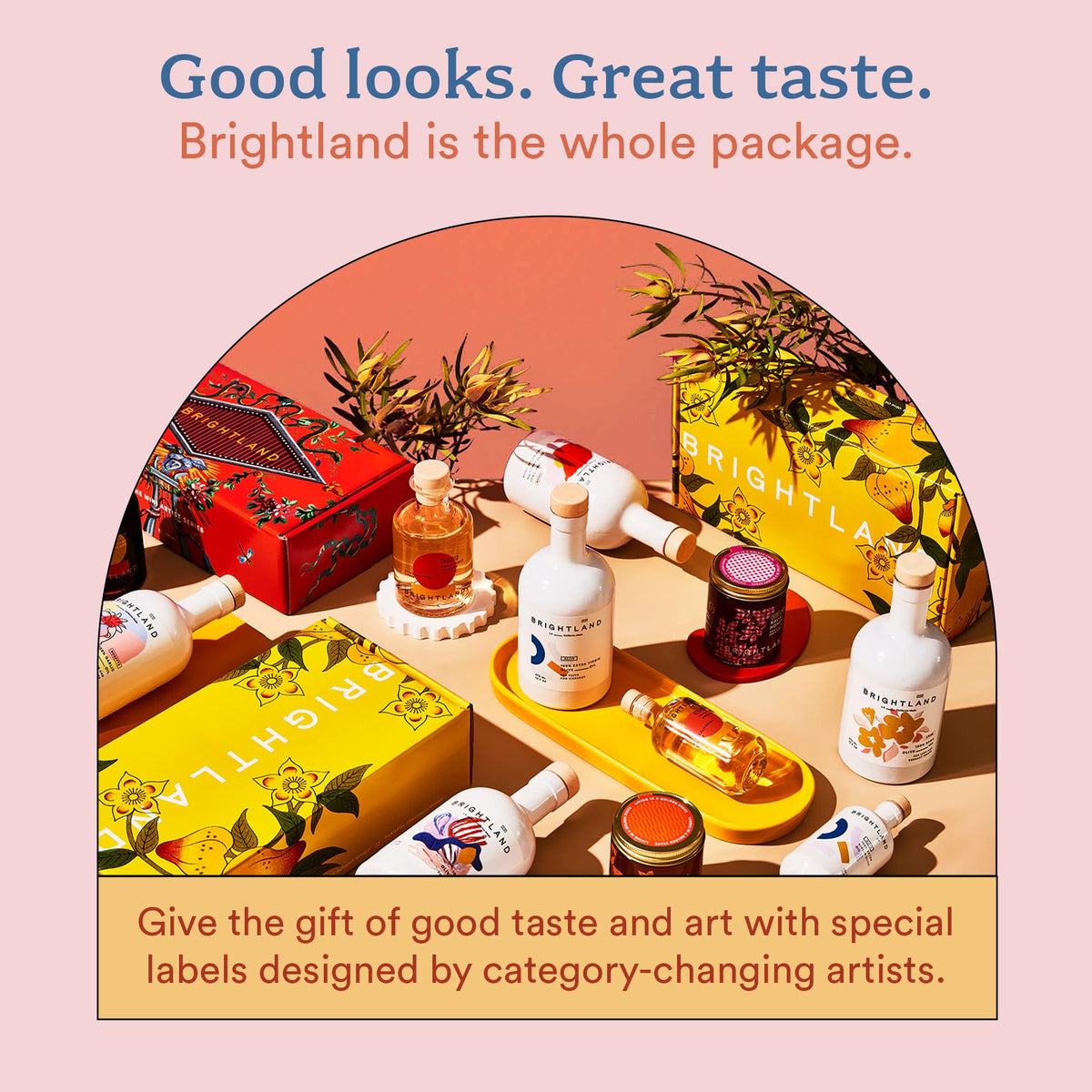 Brightland The Artist Capsule Infused Olive Oils - Cold-Pressed Early-Harvest Frantoio & Arbosana, 12.7 fl oz Pack of 4