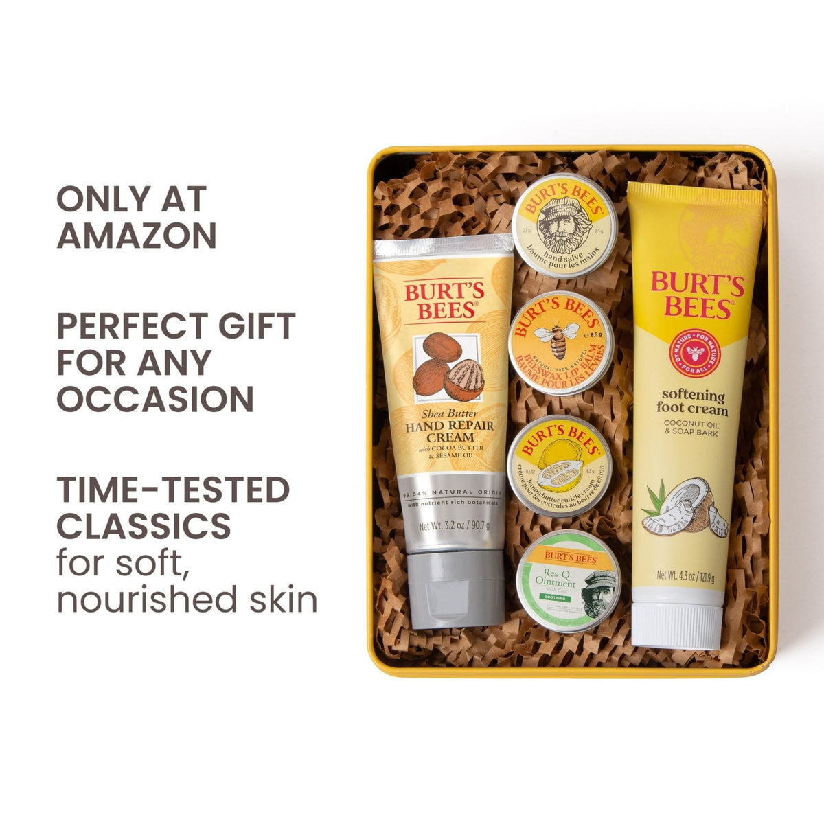 Burt's Bees Classics Gift Set, 6 Products in Giftable Tin