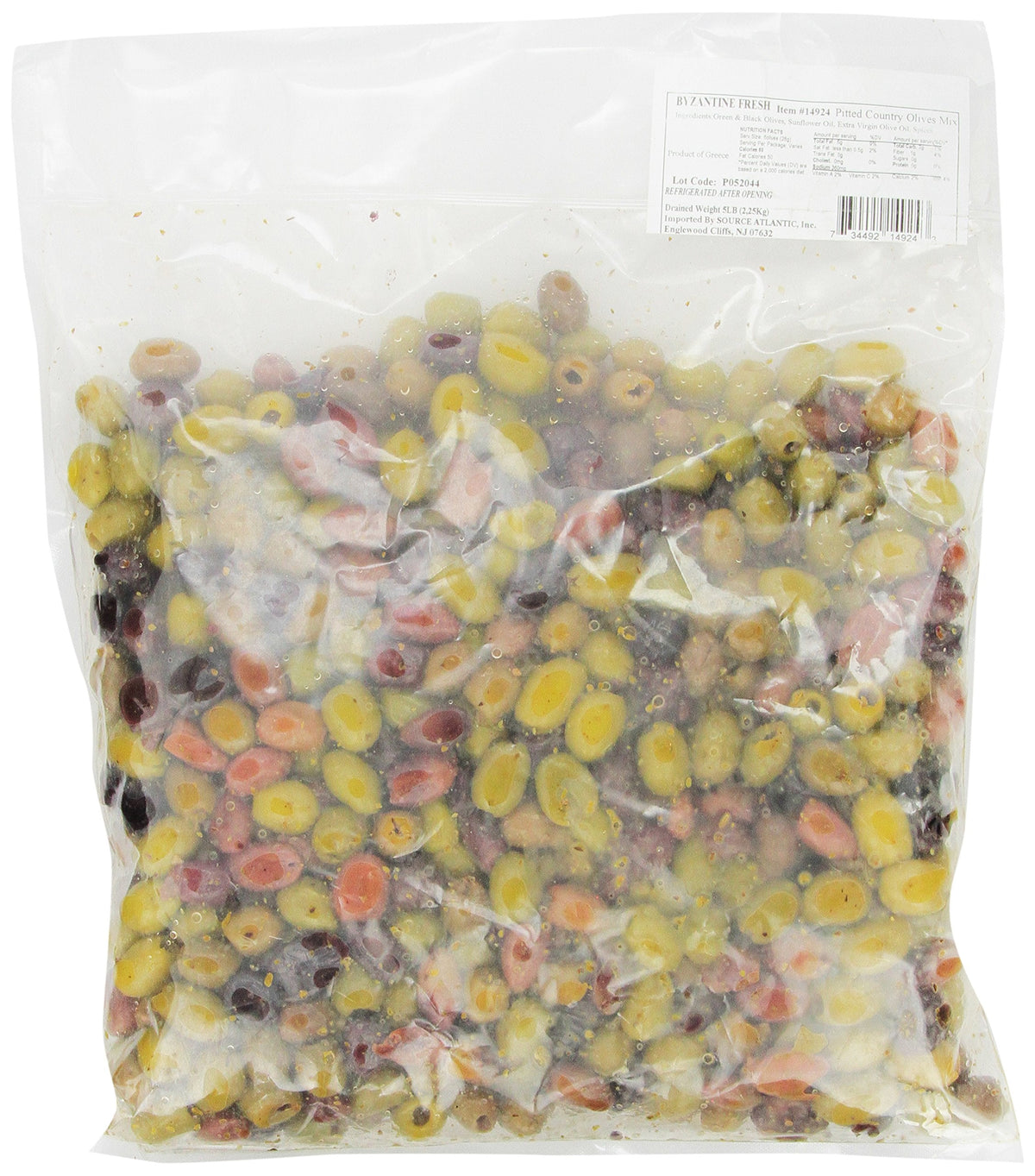 Byzantine Pitted Olive Mix – Country, 5 lb
