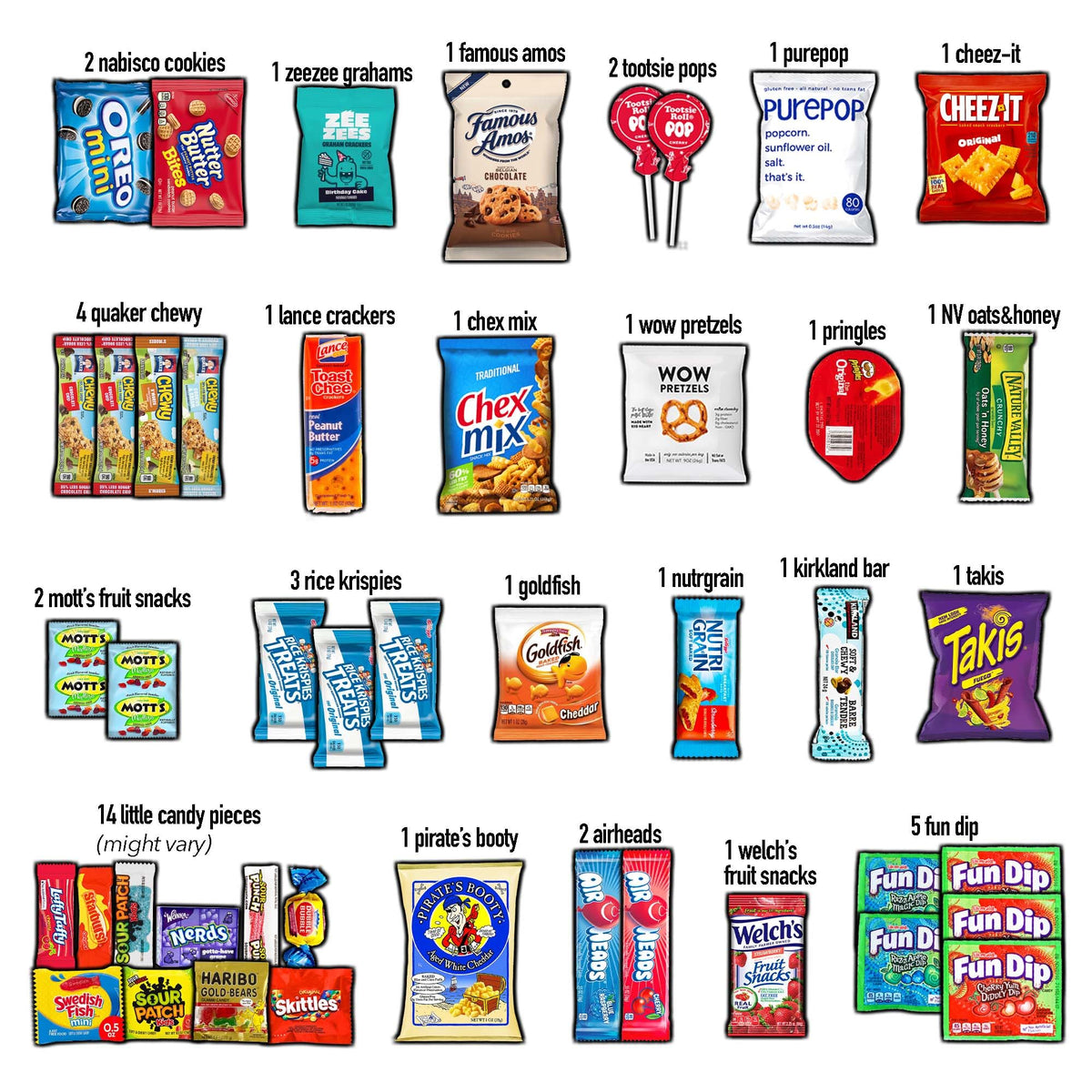 CANOPY SNACKS BITEBOX 45-Count Easter Variety Pack | Care Package Gift Basket