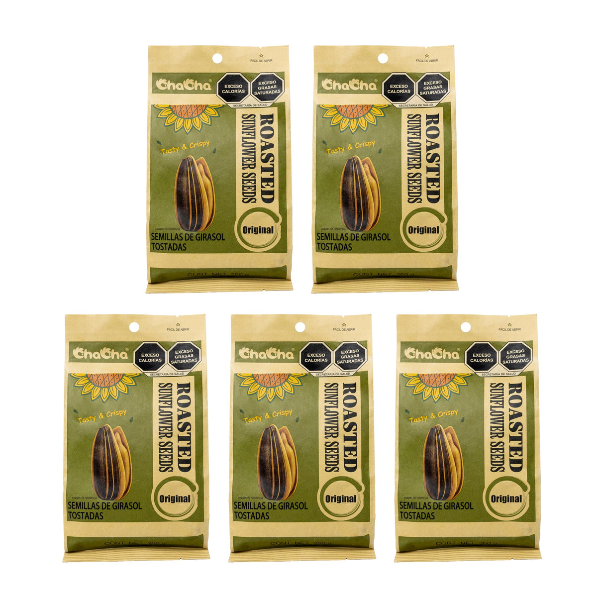 Cha Cha Sunflower Seeds (Roasted) 250g – 100% Natural Flavor | ChaCha