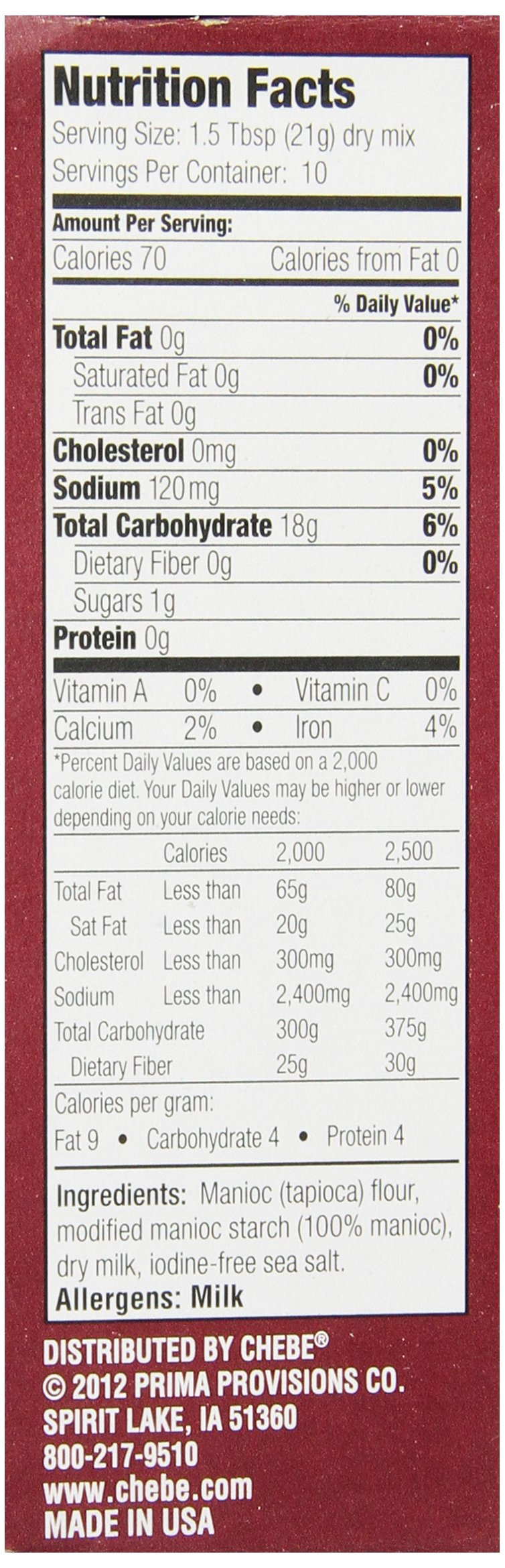 Chebe Bread Original Cheese Bread Mix — Gluten Free, Yeast-Free, 8-Pack (7.5 oz each)