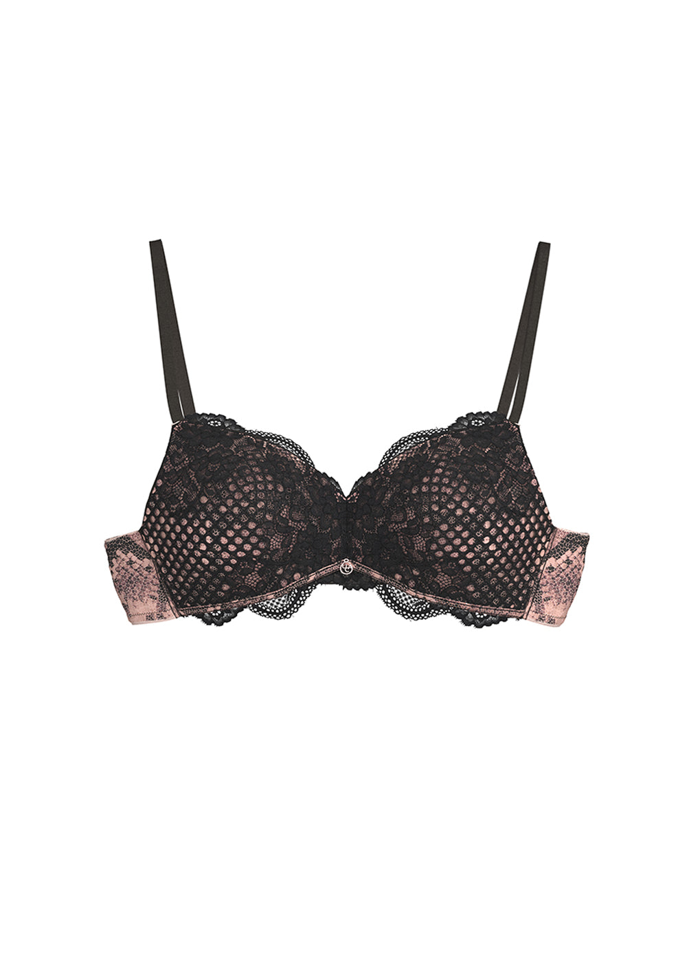 CHIARA Plus Lace Wireless Plunge Bra With Snake Print