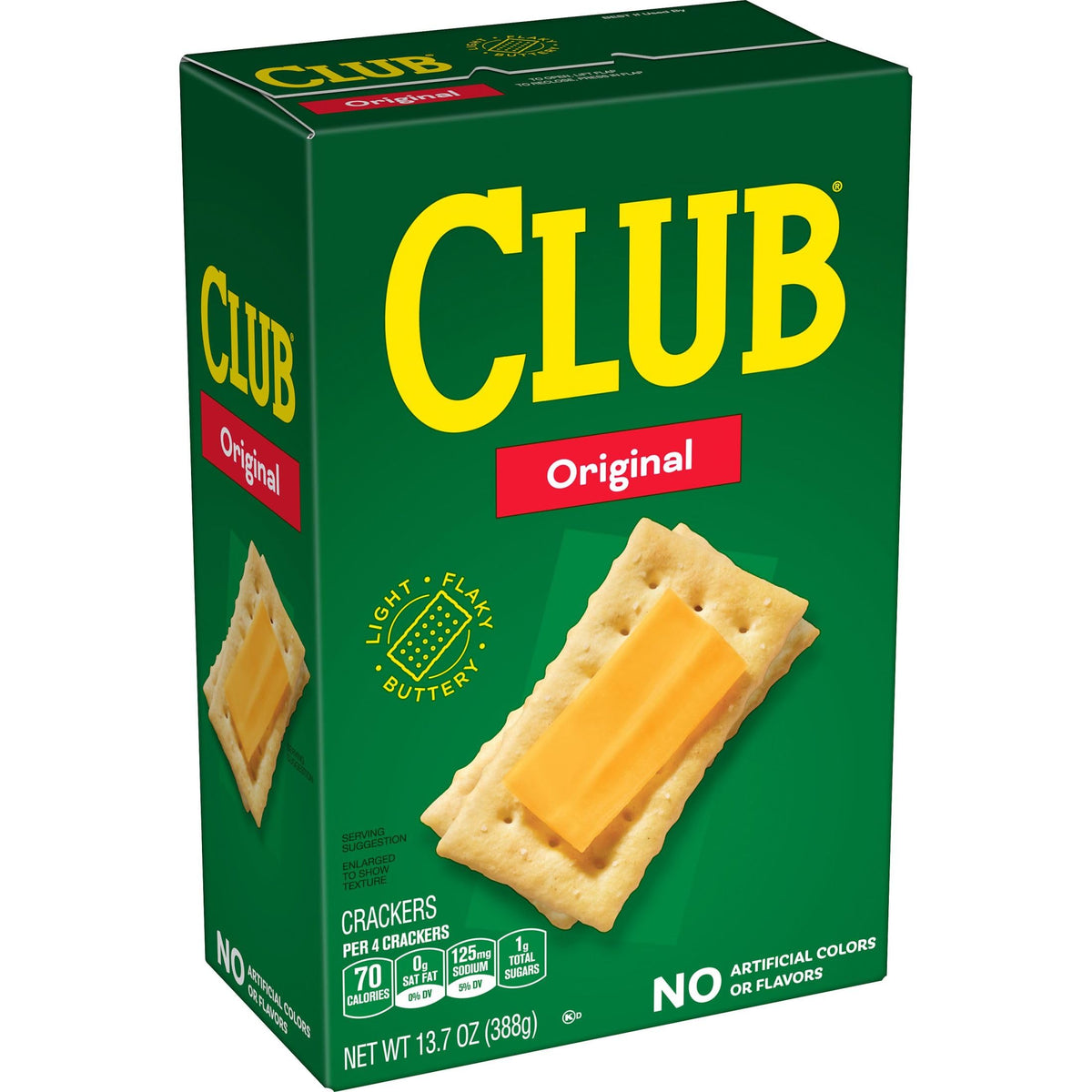 Club Crackers Original Lunch Snacks — 12 Boxes | Light, Flaky, Buttered Cracker Staples