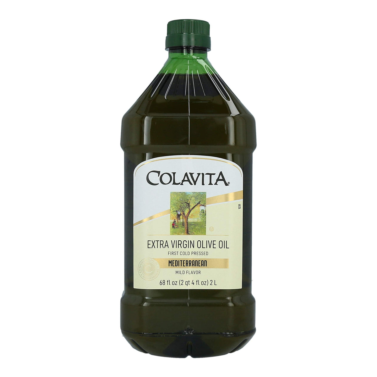 Colavita Mediterranean Extra Virgin Olive Oil - 68 oz Jug | Cold-Pressed Italian Import