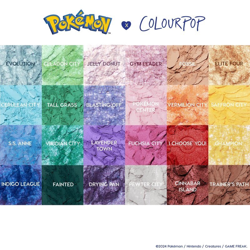 ColourPop Pokémon x ColourPop Pallet Town Eyeshadow Palette