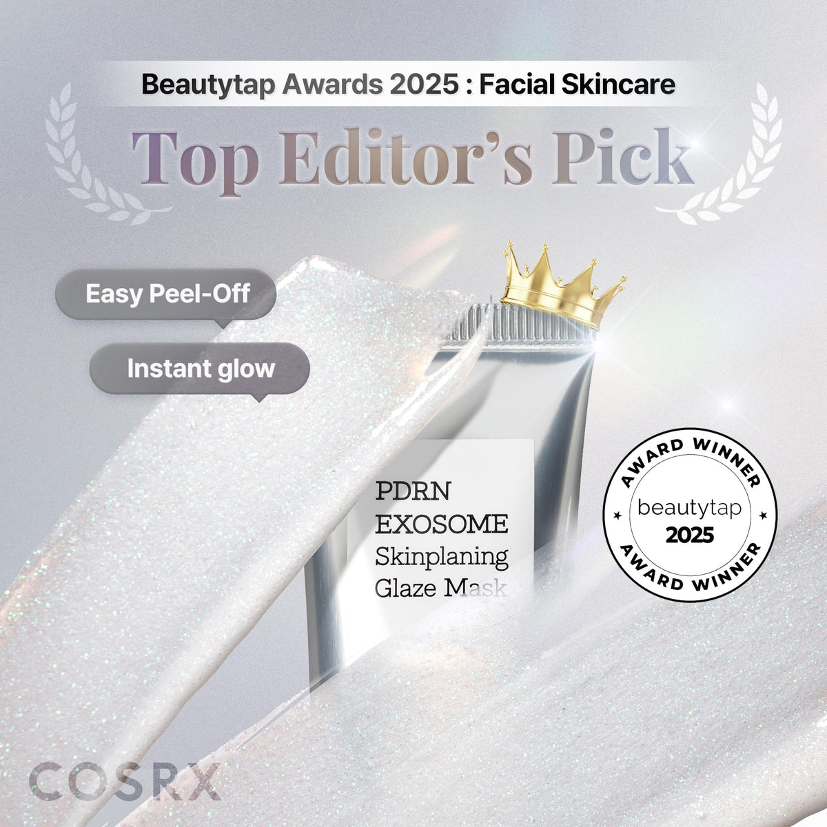 COSRX PDRN Exosome Overnight Face Mask, Korean Glass Skin Glow, 1.69 fl oz