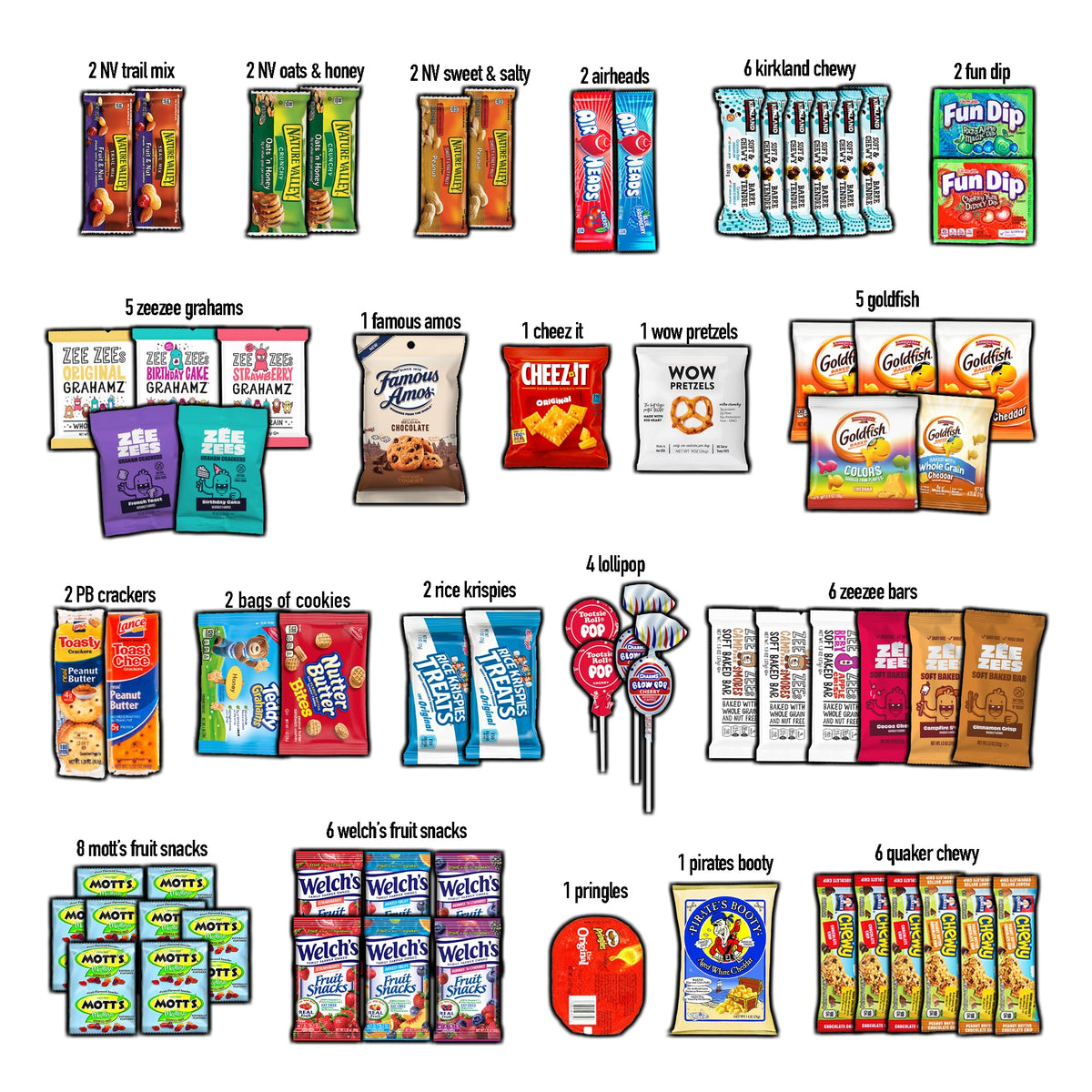 CRAVEBOX Snack Box (100 Count): Mother's Day Variety Gift Pack