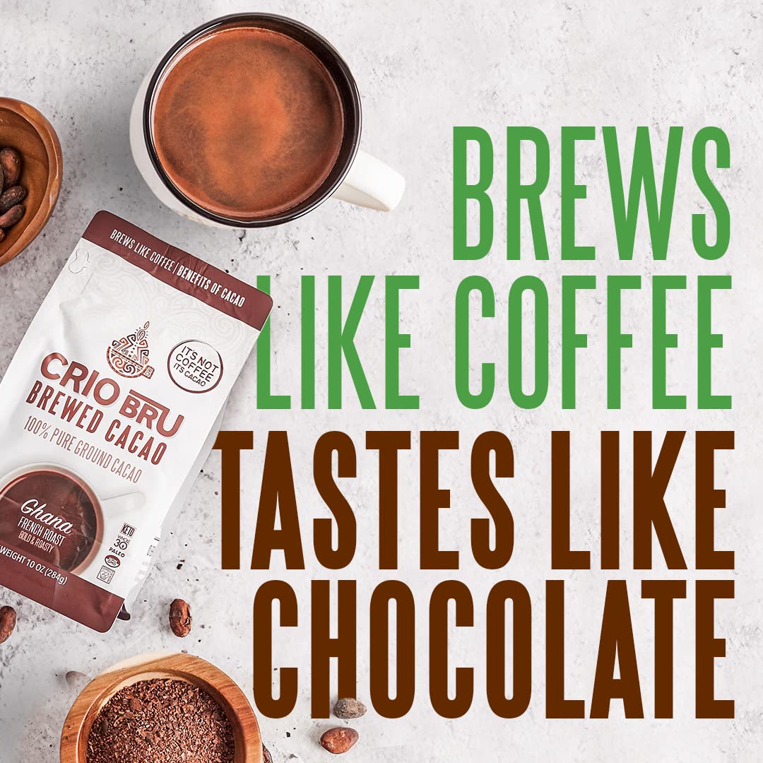 Crio Bru Brewed Cacao Drink Sampler Starter Kit — 5 Varieties, No French Press
