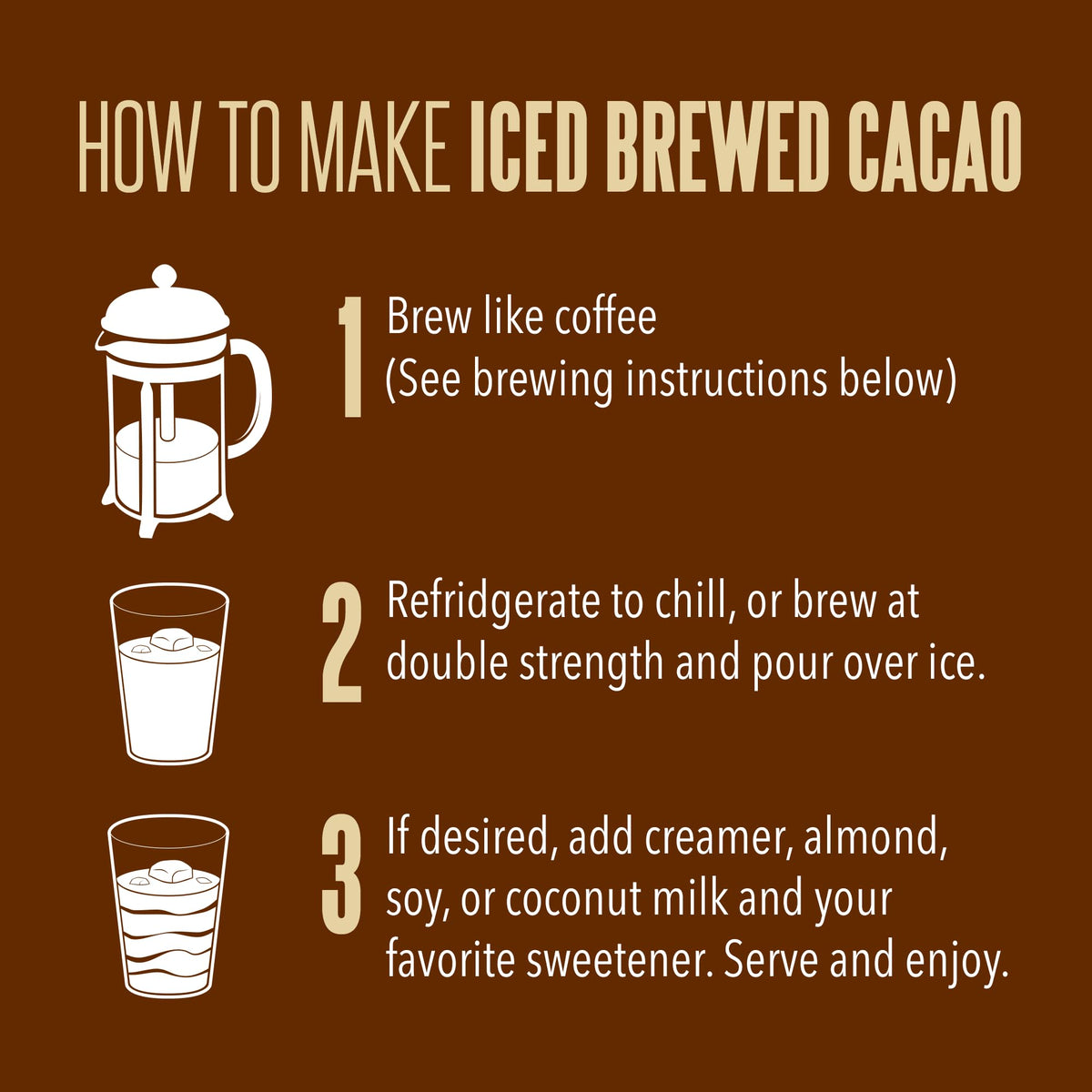 Crio Bru Brewed Cacao Drink Sampler Starter Kit — 5 Varieties, No French Press