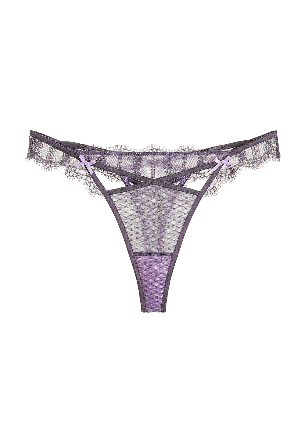 CRYSTAL Plus Sexy Lace Thong Panties
