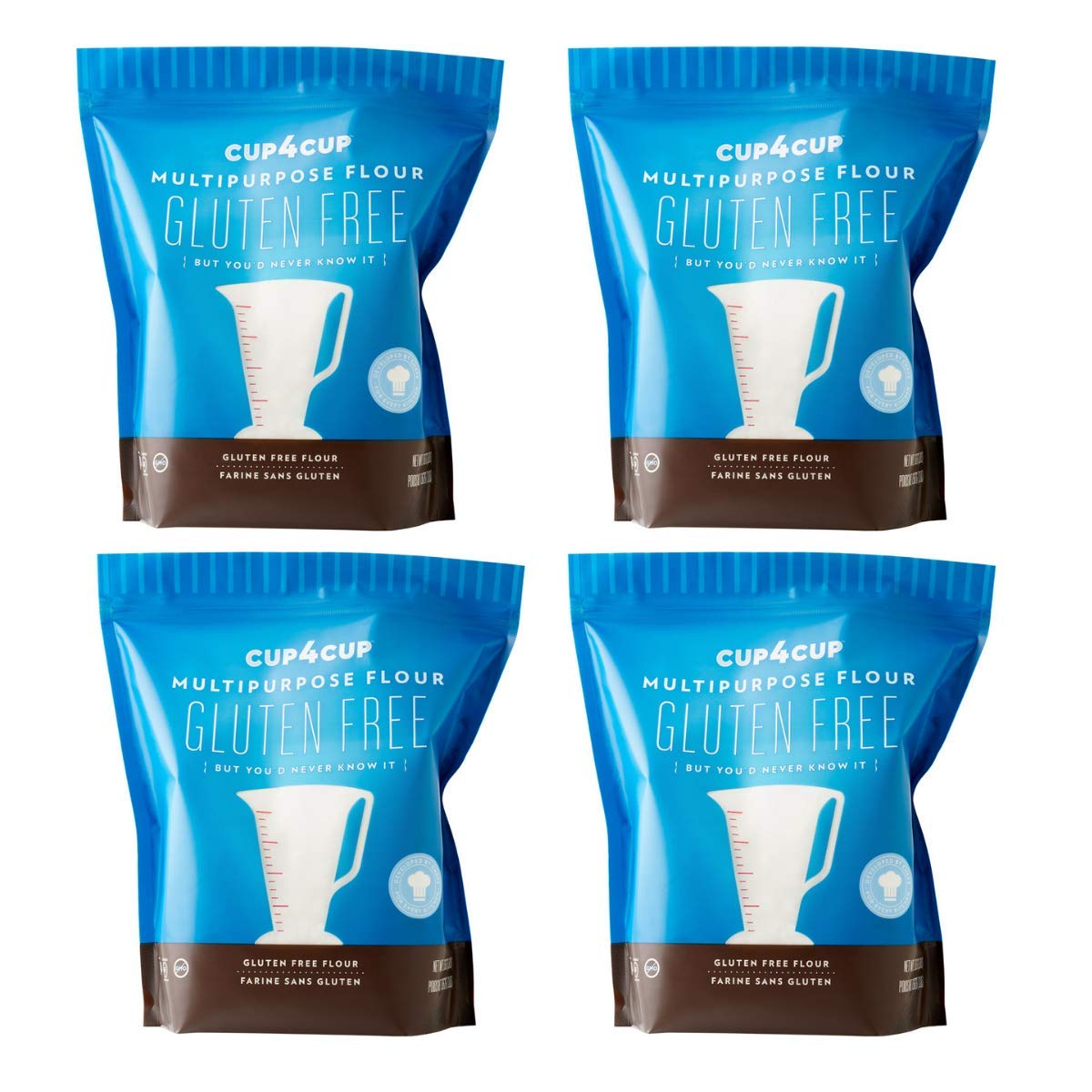 Cup4Cup Gluten Free Flour, 3 lb (Pack of 4) | Non-GMO, Kosher, Made in USA