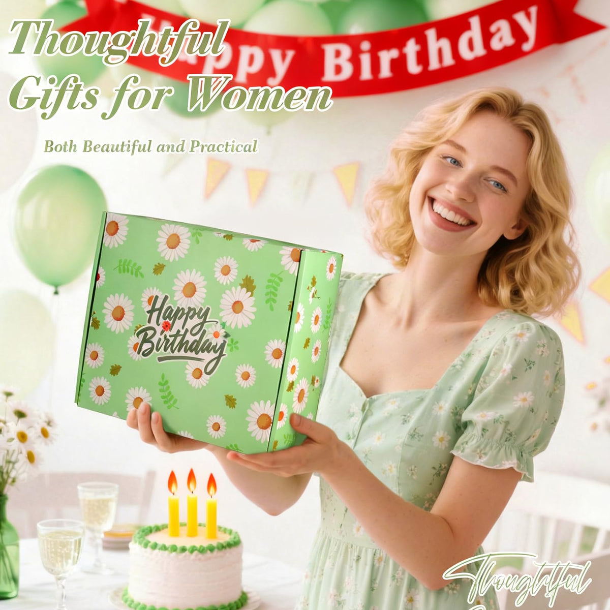 Daisy Birthday Gifts for Women,Self Care Gift Box for Mom,Wife,Best Friend