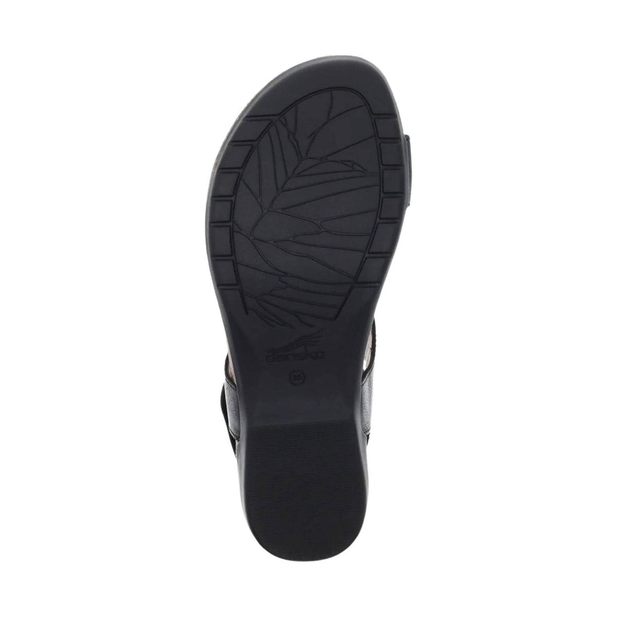 Dansko Women's Reece Sandals - Black Waxy Burnished