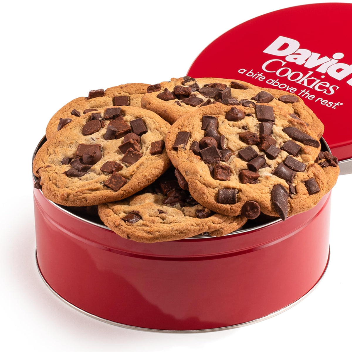 David's Cookies Triple Chocolate Jumbo Cookies Gift Tin – Fresh Gourmet Treats