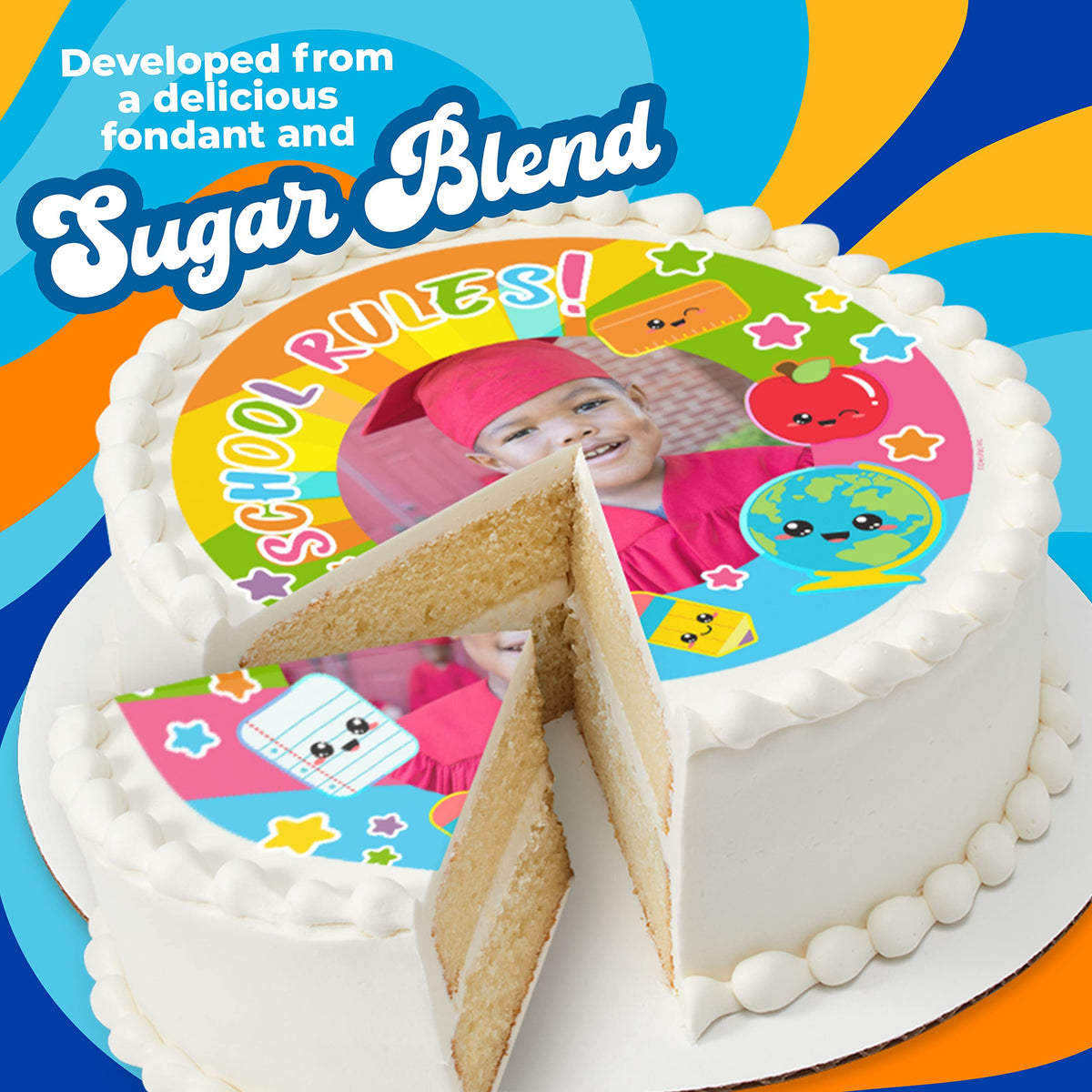 DecoPac PhotoCake Pre-Cut 2in Circles – Edible Frosting Sheets (A4), Pack of 288