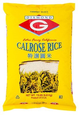Diamond G Calrose Rice 15lb – Premium Medium-Grain Rice for Everyday Meals