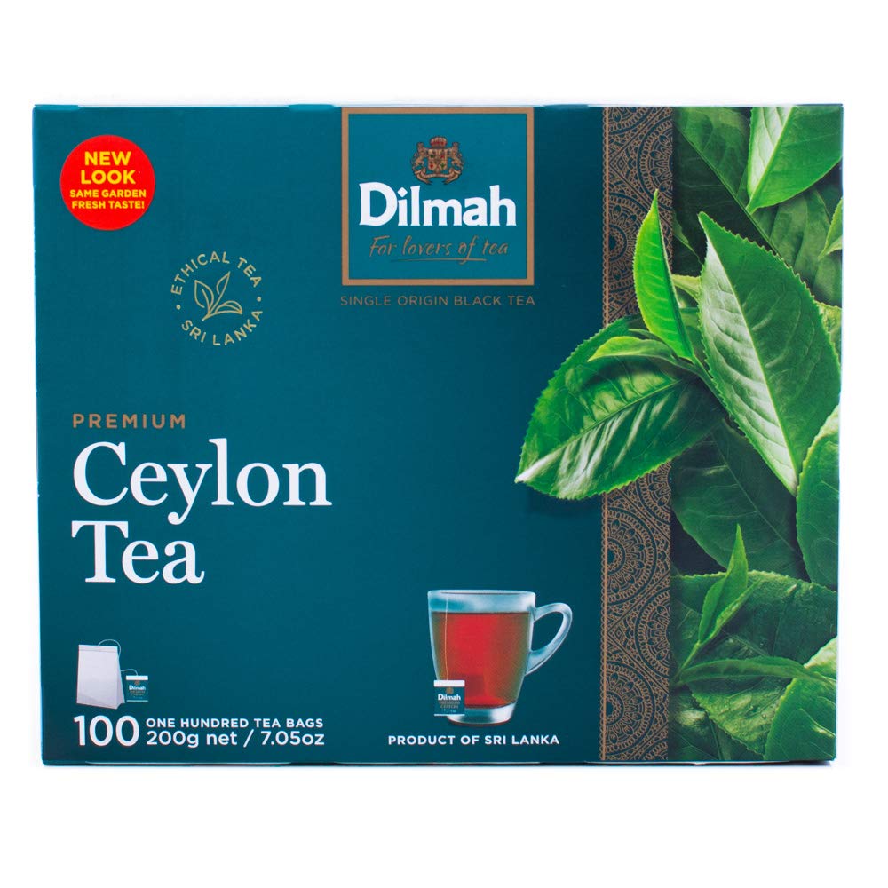 Dilmah Premium 100% Pure Ceylon Tea – 100-Count Bags (Pack of 3)