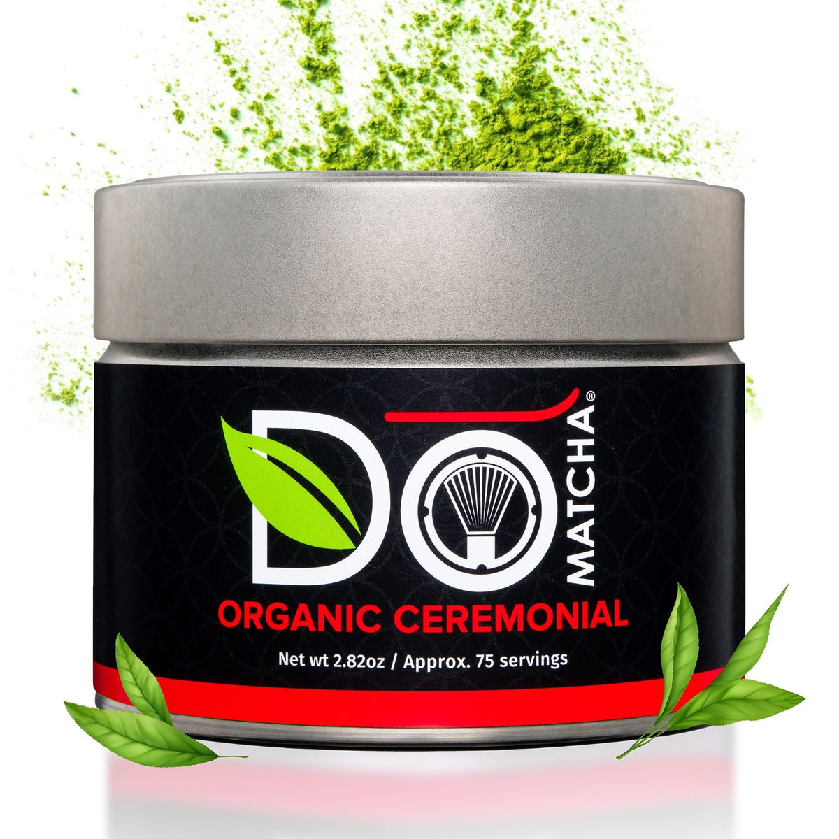 DoMatcha Organic Ceremonial Green Tea Matcha Powder – 75 Servings, Focus & Calm