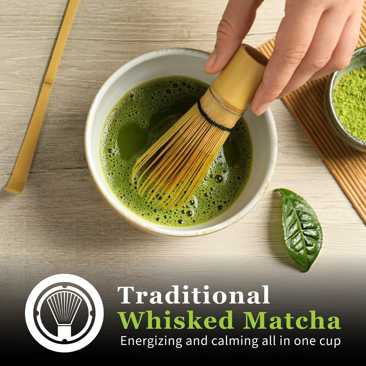 DoMatcha Organic Ceremonial Green Tea Matcha Powder – 75 Servings, Focus & Calm
