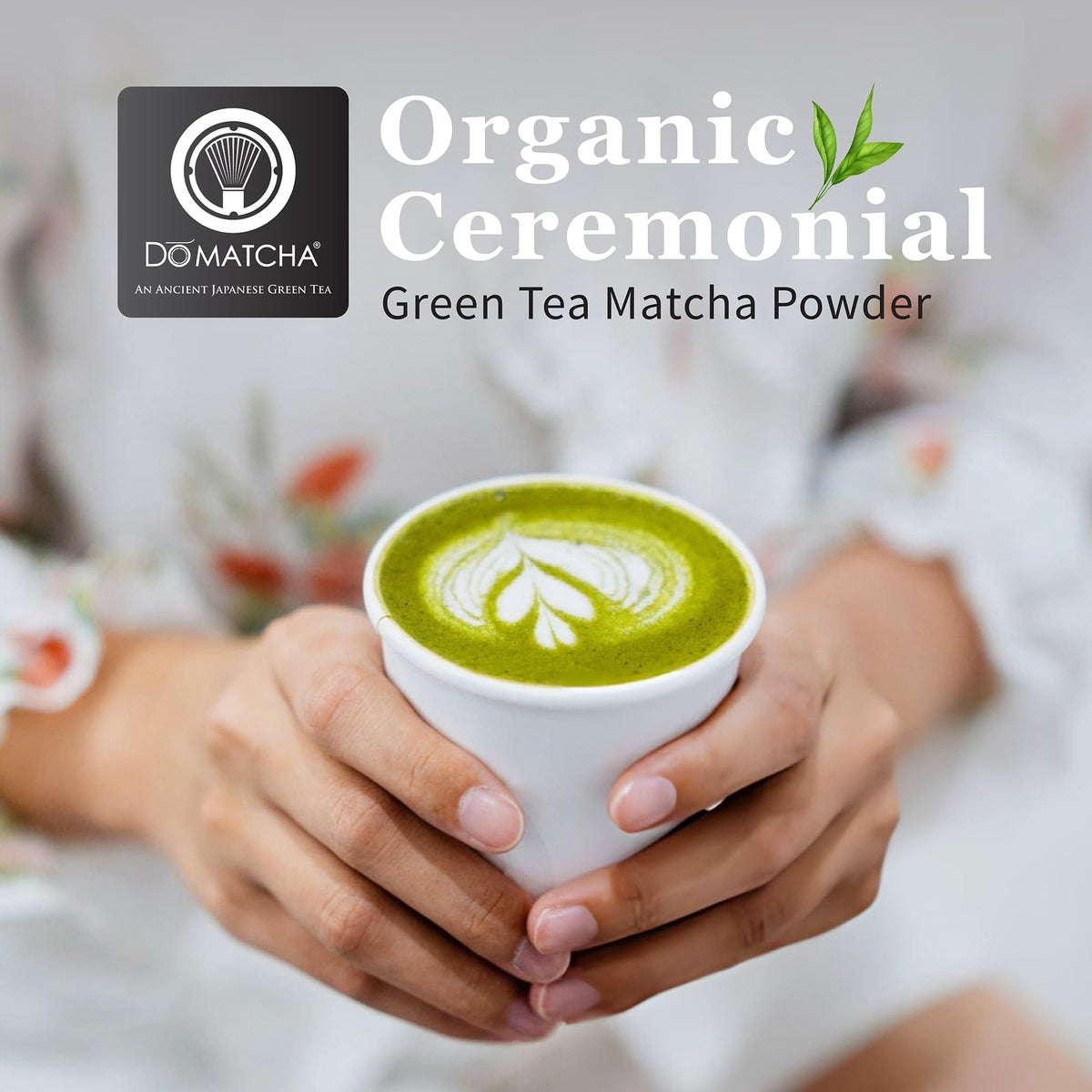 DoMatcha Organic Ceremonial Green Tea Matcha Powder – 75 Servings, Focus & Calm