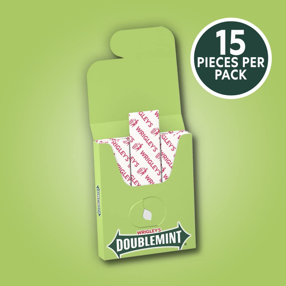 Doublemint Chewing Gum – 6 Value Packs (48 Packs Total) | Fresh Mint