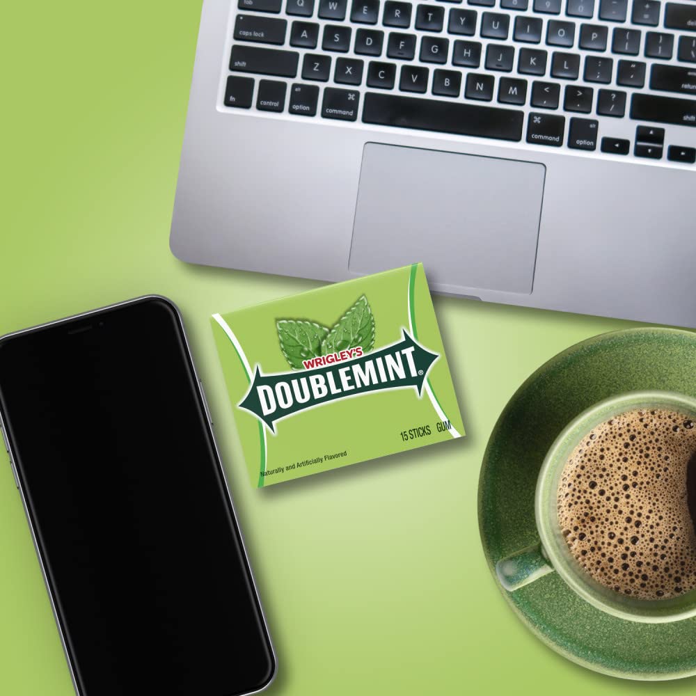 Doublemint Chewing Gum – 6 Value Packs (48 Packs Total) | Fresh Mint