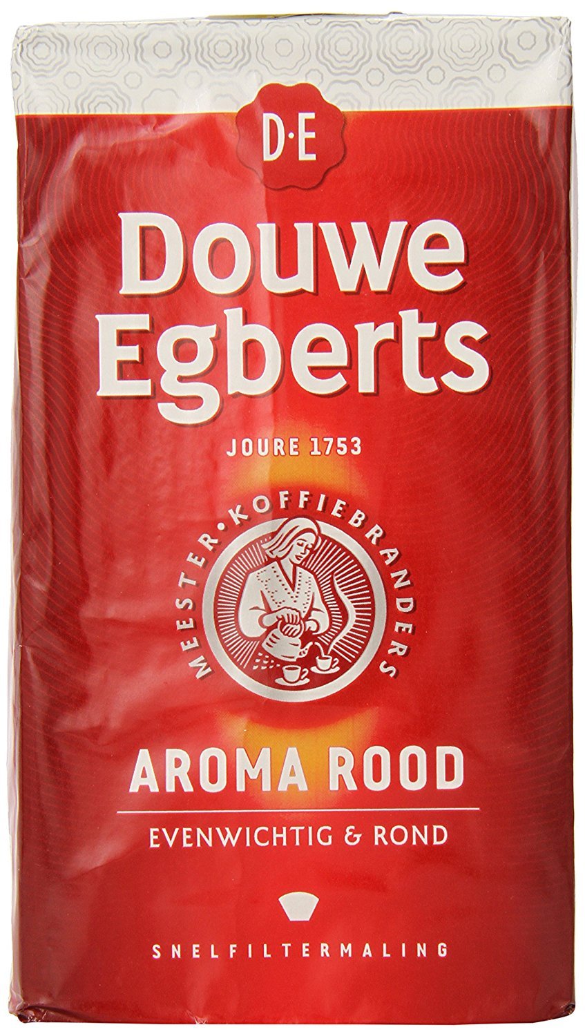 Douwe Egberts Aroma Rood Ground Coffee – 17.64 oz Pack of 2 | Fragrant, Full-Bodied Dutch Roast