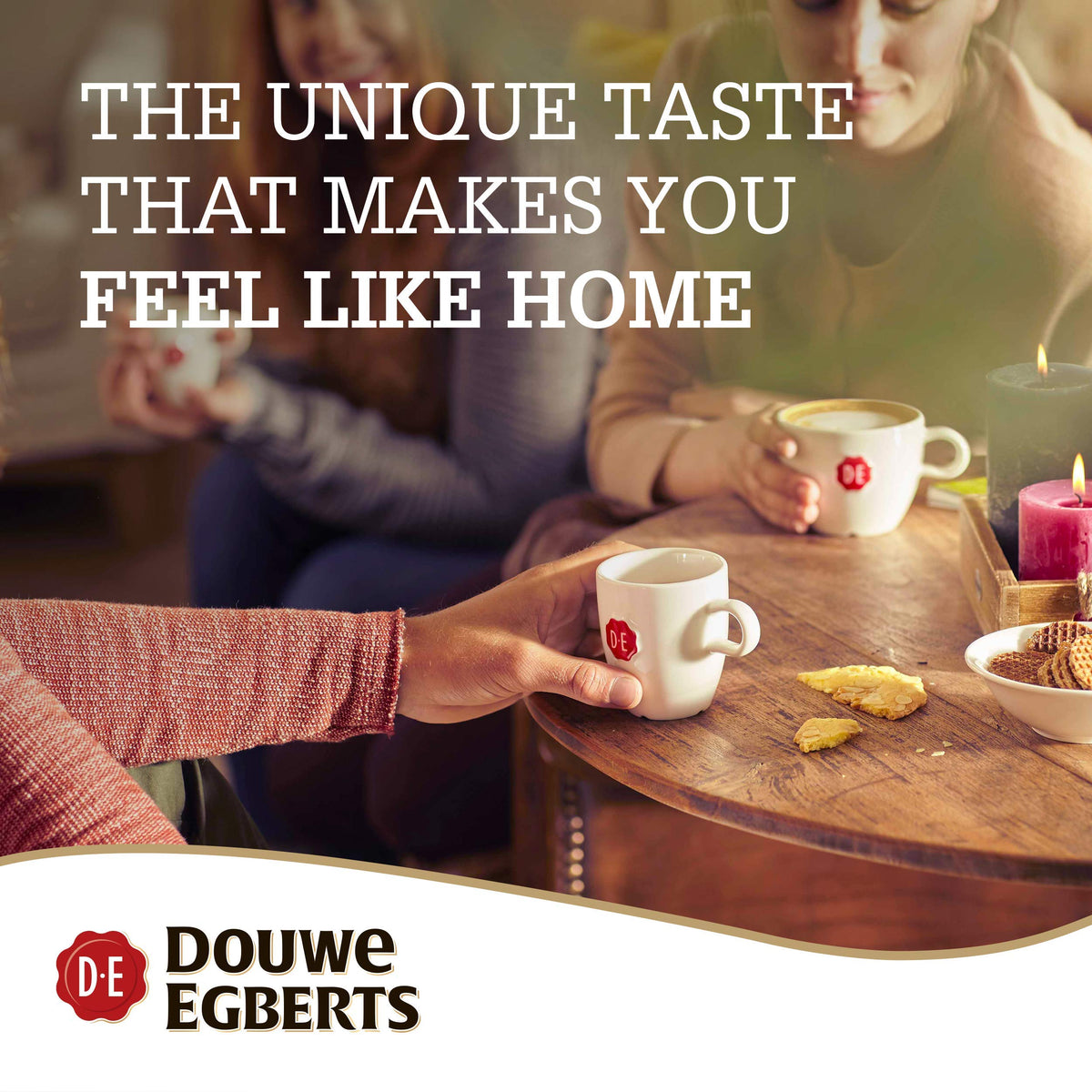 Douwe Egberts Aroma Rood Whole Beans Coffee – 2 x 17.6oz/500g Vacuum-Packed