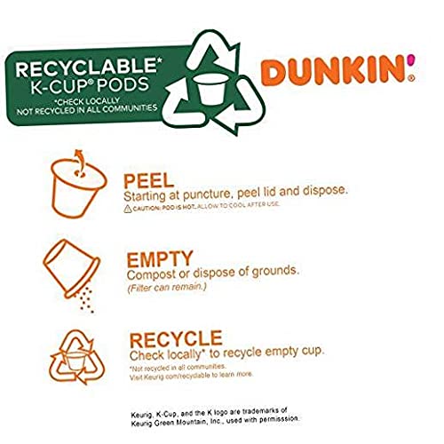Dunkin' Donuts Pumpkin Spice K-Cup Pods for Keurig – 88 Count | Medium Roast Coffee