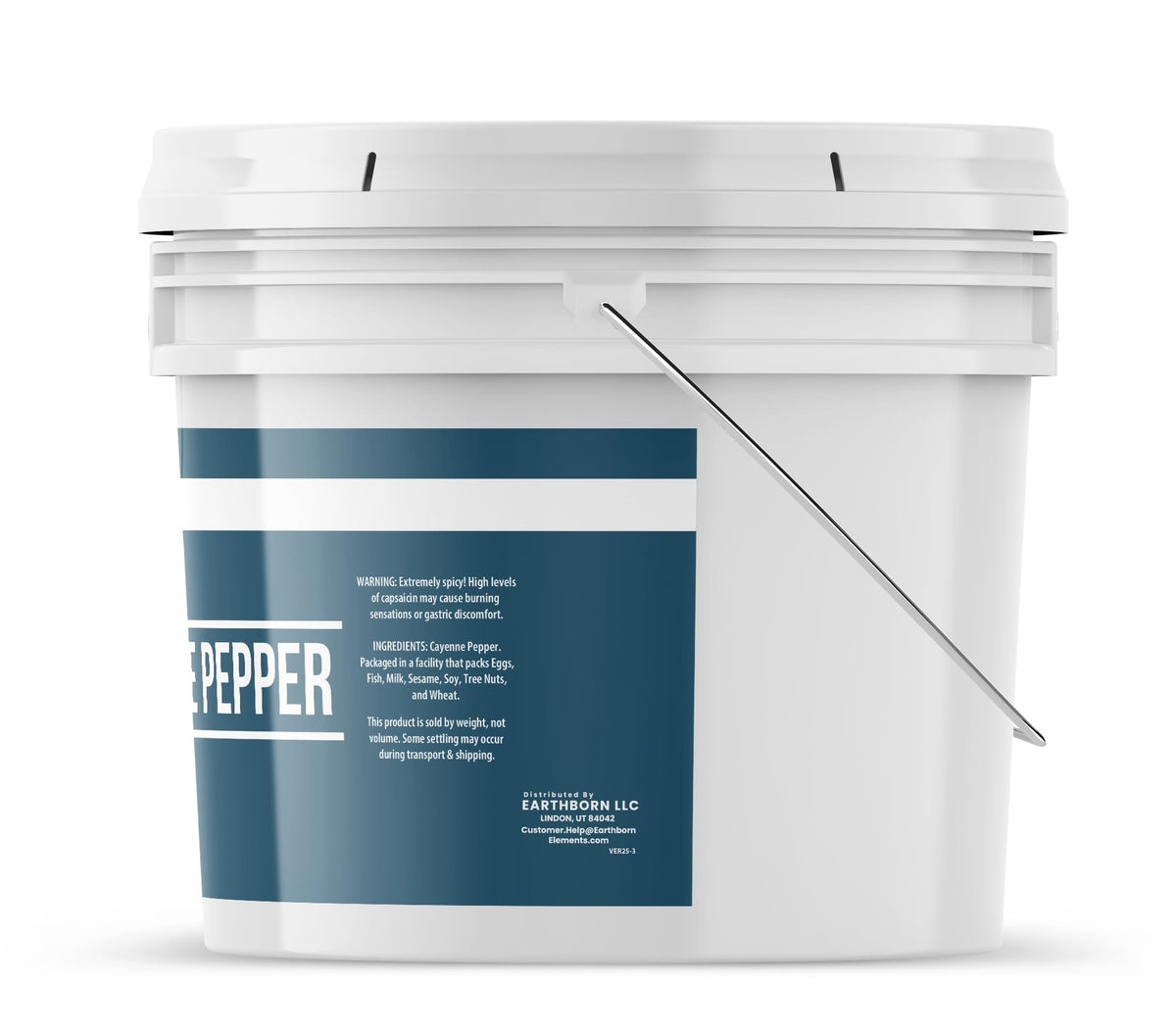 Earthborn Elements Cayenne Pepper – 1 Gallon Bucket | Pure Ground Red Pepper