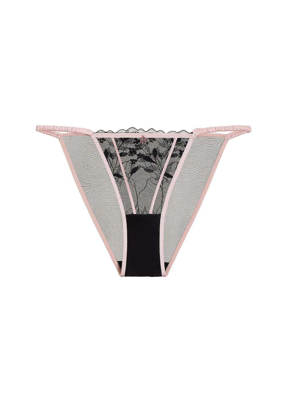 ELSA Plus Black Floral Lace Hipsters