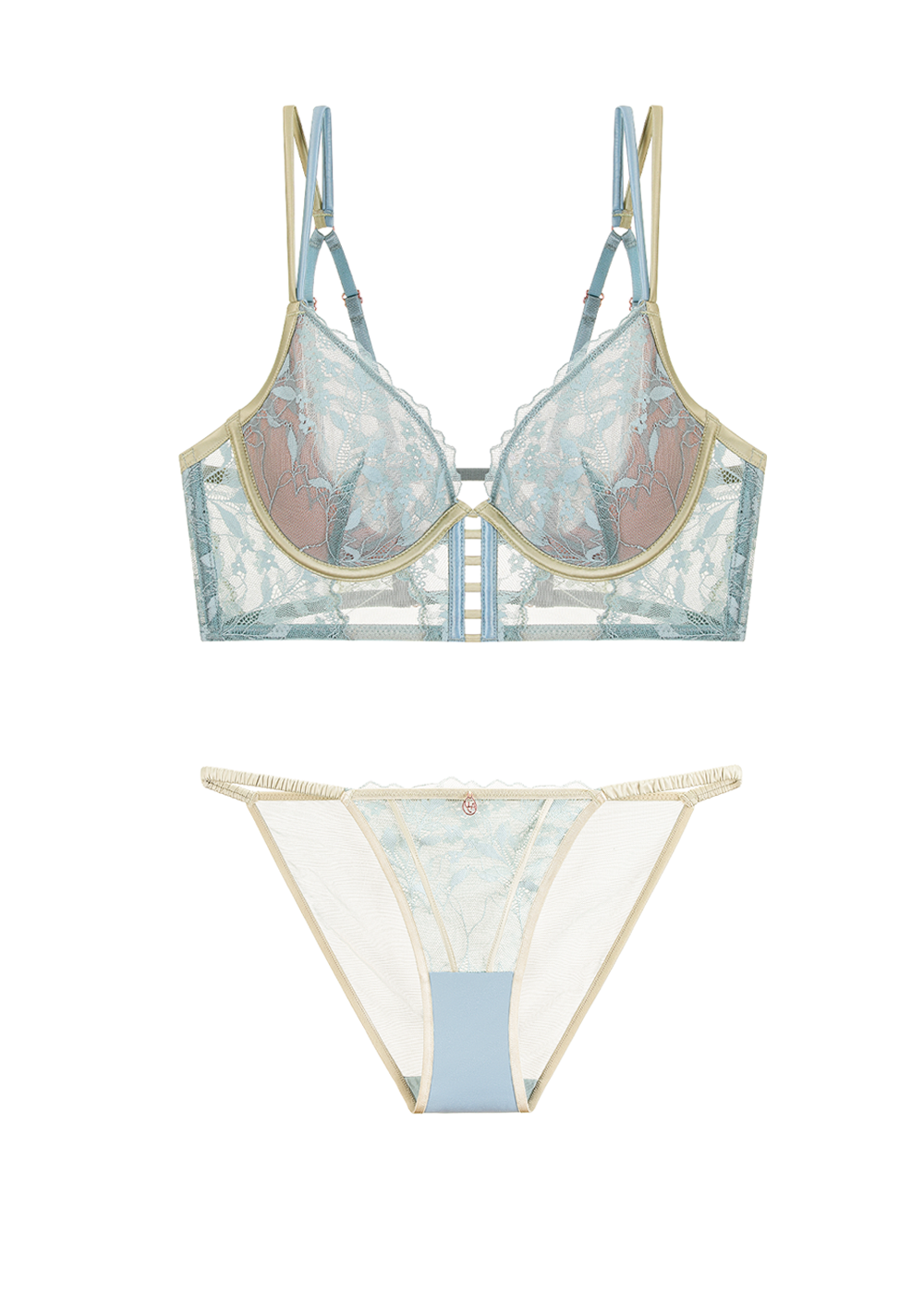 ELSA Green Lace Lingerie Set