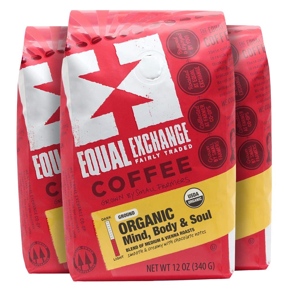Equal Exchange Organic Ground Coffee — Mind Body Soul Drip, 12 oz Pack of 3