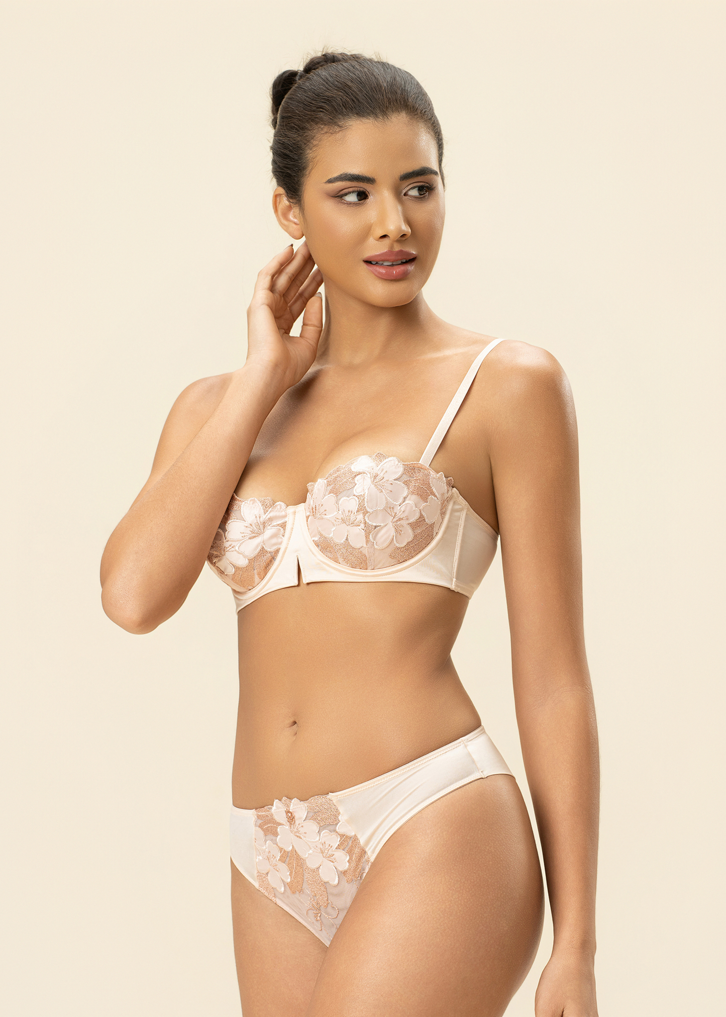 ESME Nude Pink Lingerie Set