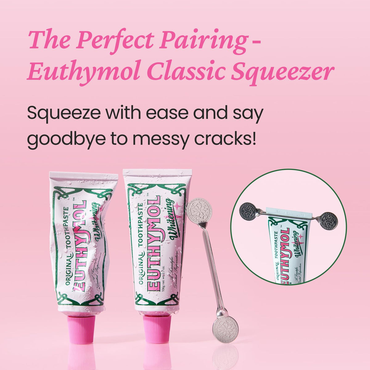 EUTHYMOL Whitening Toothpaste, Stain Removal in 2 Weeks | 3.7 fl oz