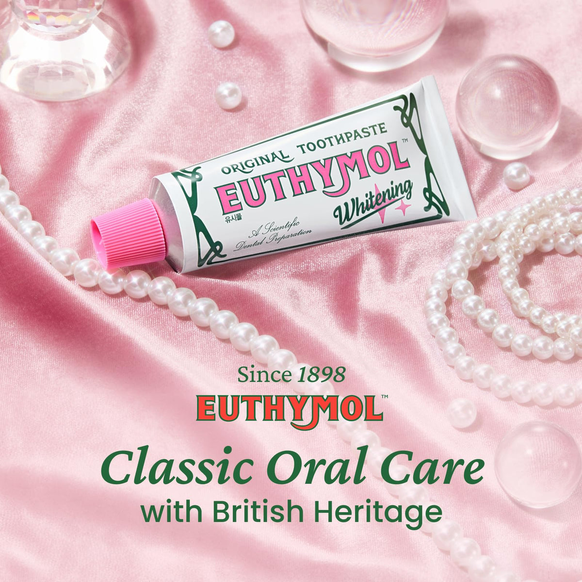 EUTHYMOL Whitening Toothpaste, Stain Removal in 2 Weeks | 3.7 fl oz