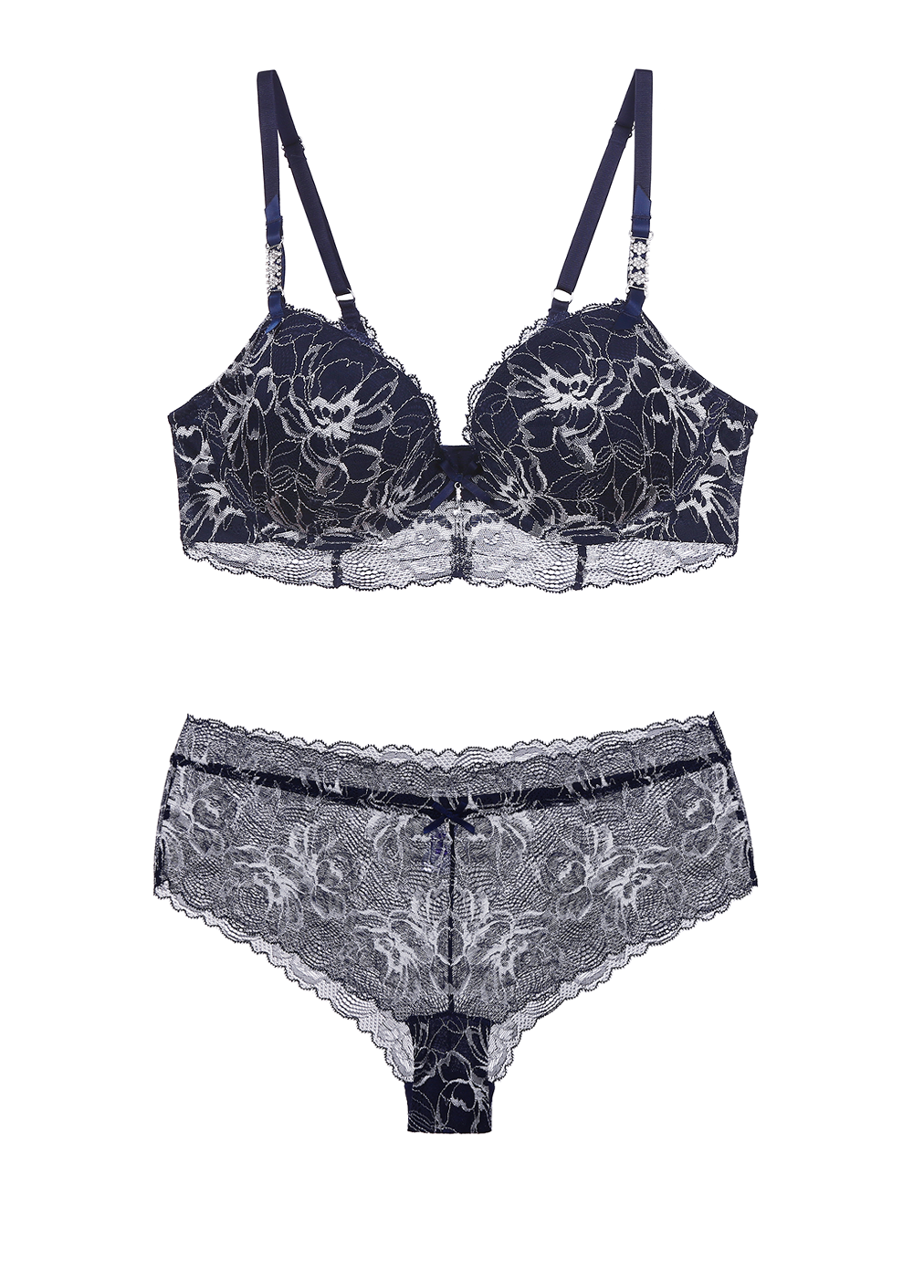 EVELYN Sexy Floral Lace Lingerie Set