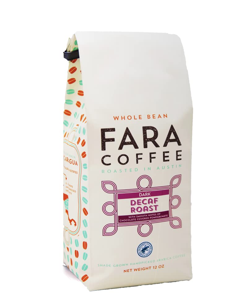 Fara Coffee Decaf Roast Whole Bean – Medium/Dark, 5 lb | 100% Arabica