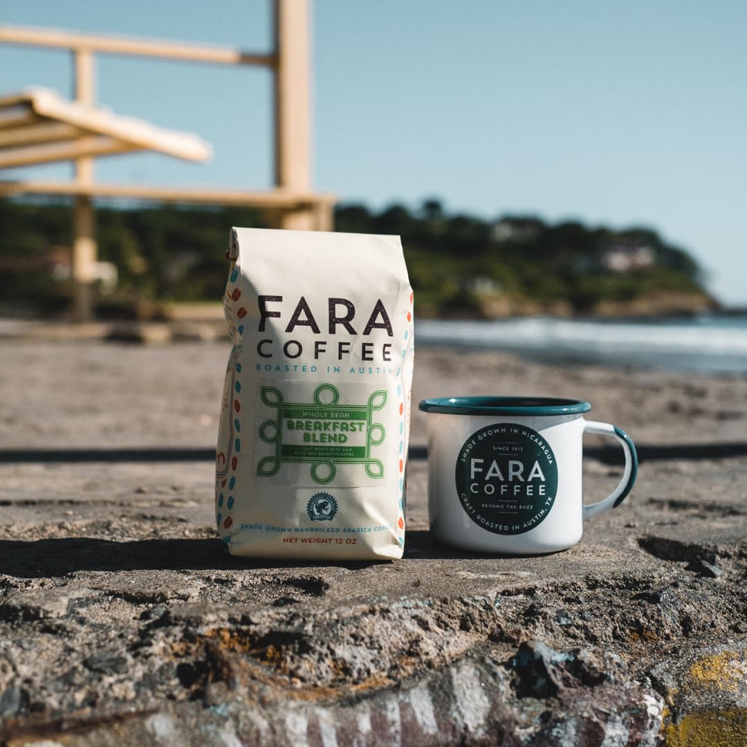 Fara Coffee Decaf Roast Whole Bean – Medium/Dark, 5 lb | 100% Arabica