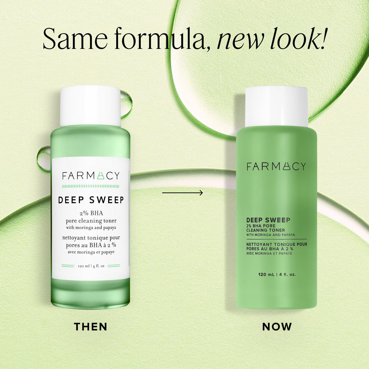 Farmacy 2% Salicylic Acid Toner for Face - Deep Sweep BHA Liquid Exfoliant + Pore Cleaner - Controls Oil, Gently Exfoliates + Refines Pores - Skin Care for Combo, Oily + Blemish-Prone Skin - (120ml)