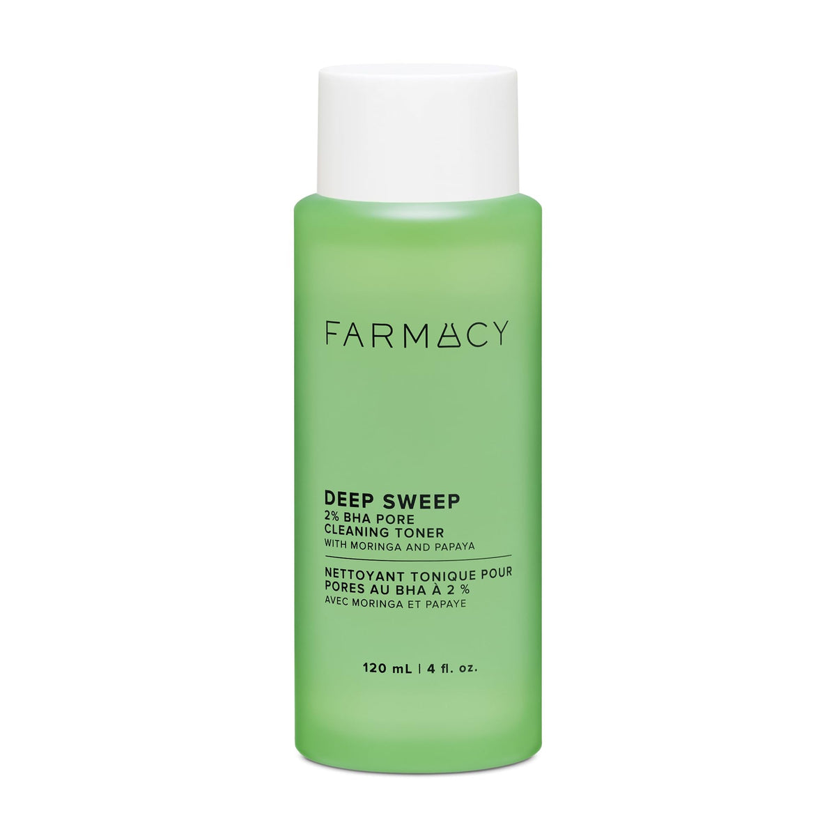 Farmacy 2% Salicylic Acid Toner for Face - Deep Sweep BHA Liquid Exfoliant + Pore Cleaner - Controls Oil, Gently Exfoliates + Refines Pores - Skin Care for Combo, Oily + Blemish-Prone Skin - (120ml)